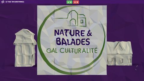Écran-titre « Nature & Balades » d'un quiz sur mesure réalisé pour le GAL Culturalité